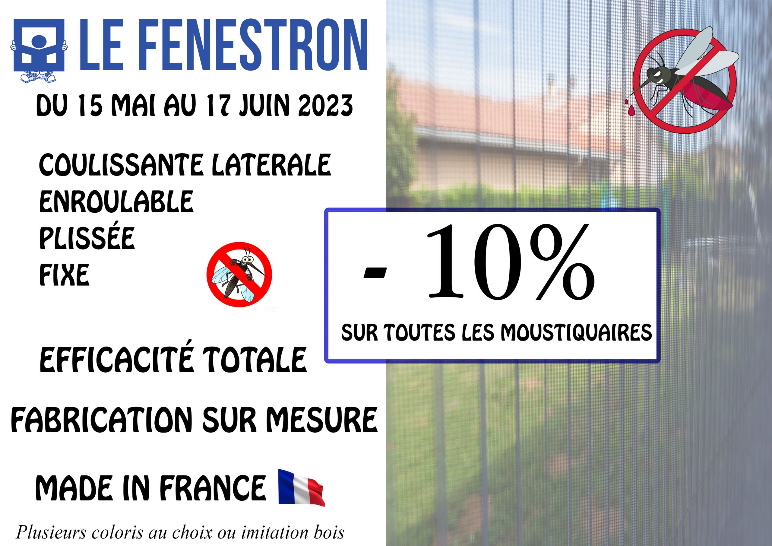 -10% SUR TOUTES LES MOUSTIQUAIRES 🦟